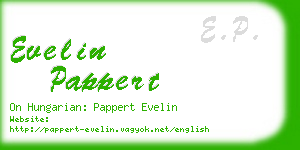 evelin pappert business card